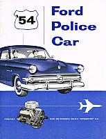 1954 Ford Police Car Brochure